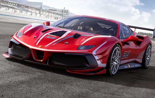 Ferrari, sports car, 488, Challenge Evo
