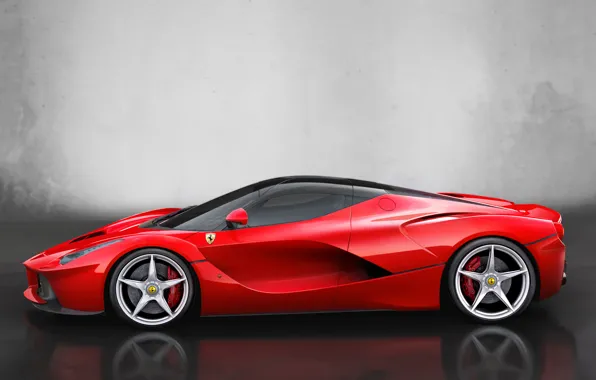 Auto, car, Ferrari, Ferrari, side view, 2013, LaFerrari