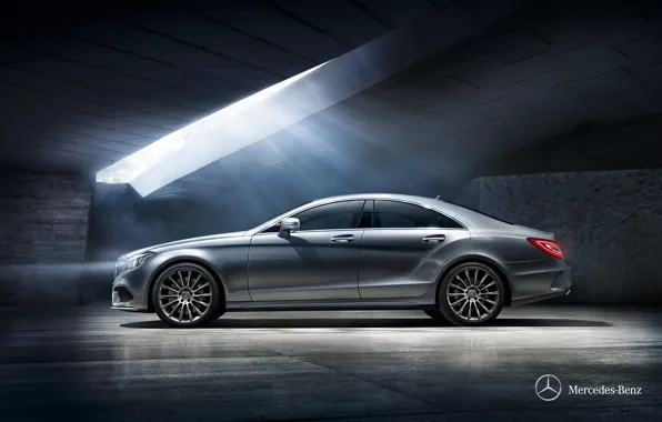 CLS, Grey, Profile, Mercedes