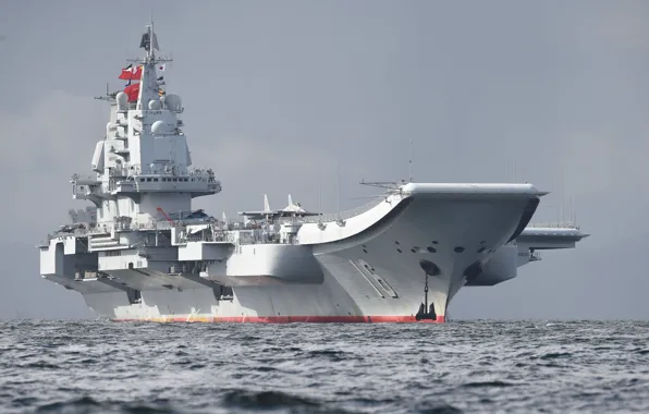 Sea, Wave, Fighter, The carrier, Anchor, THE CHINESE NAVY, Shenyang J-15, Liaoning (16)