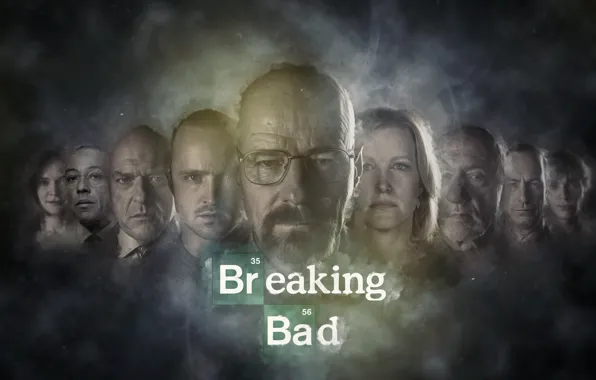 Picture the series, Breaking bad, Breaking Bad, Bryan Cranston, AMC, Jesse Pinkman, Aaron Paul, Walter White