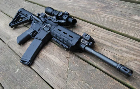 Board, machine, optics, hd wallpaper, assault rifle, AR-15, assault rifle