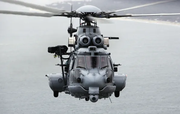 Picture sea, helicopter, pilot