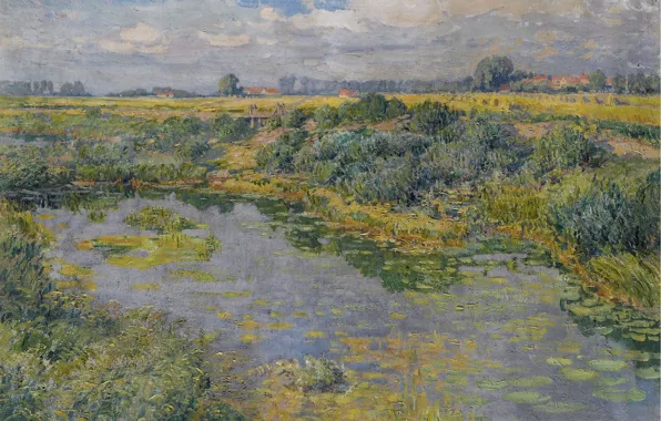 Nature, picture, River Landscape, 1919, Vaclav Radimsky, Vaclav Jan Emmanuel Radinski