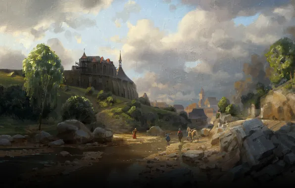 Nature, game, castle, landscapes, the game, game, landscape, nature