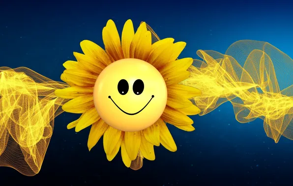 The sun, mood, smiley