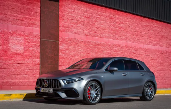 Car, machine, wall, Mercedes-Benz, wheels, drives, AMG, grey