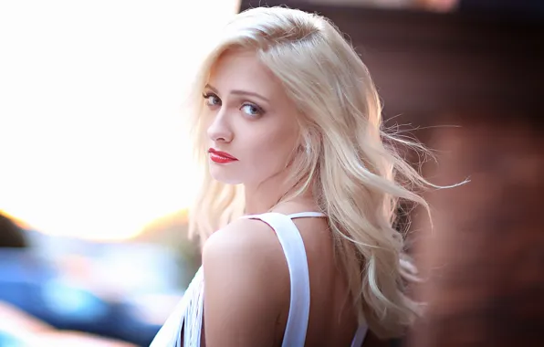 Picture look, pose, makeup, actress, hair, Polina Maksimova