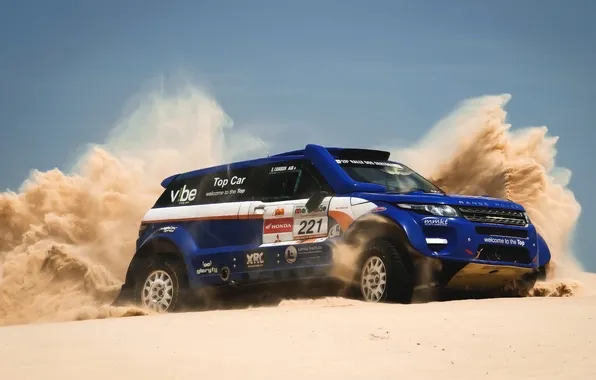 Picture Sand, Auto, Blue, Sport, Desert, Race, Day, Range Rover