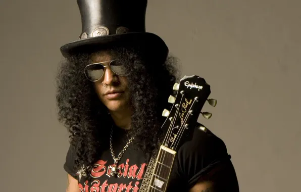 Guitar, hat, glasses, guitarist, rock, rock, musician, hat