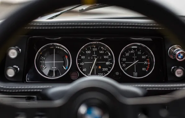 Auto, Retro, BMW, Machine, Panel, Speedometer, BMW, Car