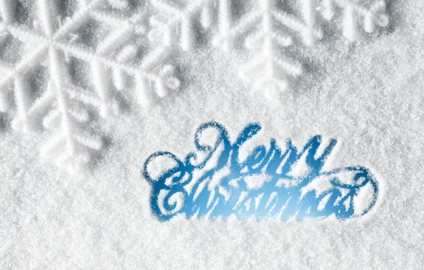Picture winter, snow, snowflakes, New Year, Christmas, Christmas, winter, snow, Xmas, decoration, snowflake, Merry