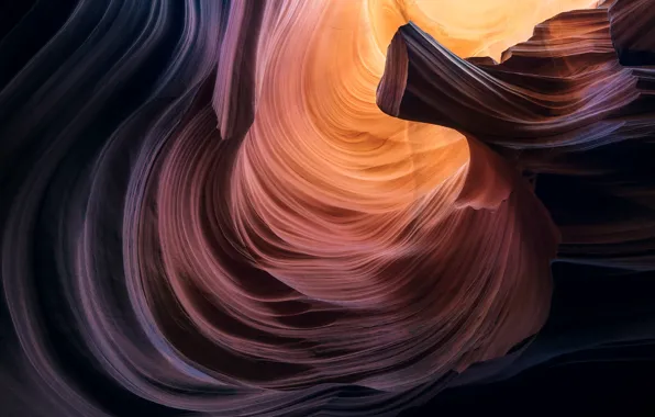 Nature, rock, rocks, figure, Antelope Canyon