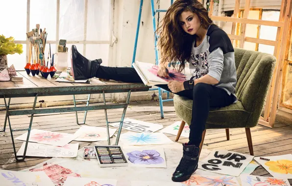 Look, pose, paint, model, figure, makeup, actress, hairstyle