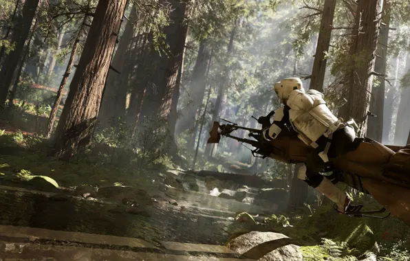 Star wars, star wars, Electronic Arts, dice, FPS, Frostbite 3, battlefront, speeder