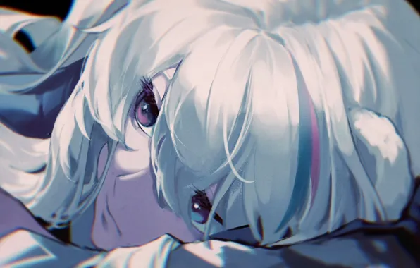 Sadness, girl, Arknights, Little