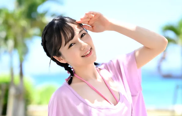Asian, Model, Smile, Woman, Cute, Pretty, Japanese, Sunlight