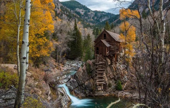 United States, landscape, Crystal Mill