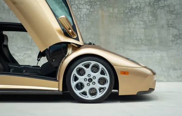 Lamborghini, wheel, Lambo, Diablo, closeup, Lamborghini, Lamborghini Diablo VT 6.0 SE