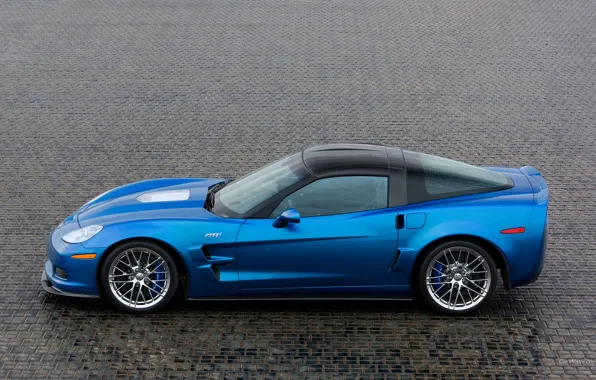 Picture blue, corvette, zr1