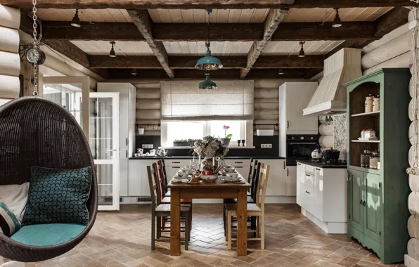 Picture interior, kitchen, dining room, SUMMER HOUSE