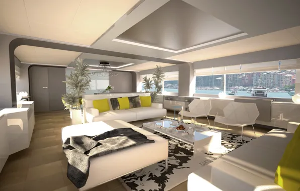Design, style, interior, yacht, salon, Suite, superyacht, Wider-150