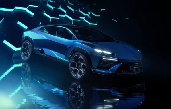 Lamborghini, blue, Lamborghini Lanzador Concept, Thrower