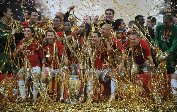 Picture joy, football, victory, Moscow, club, 2008, team, the final