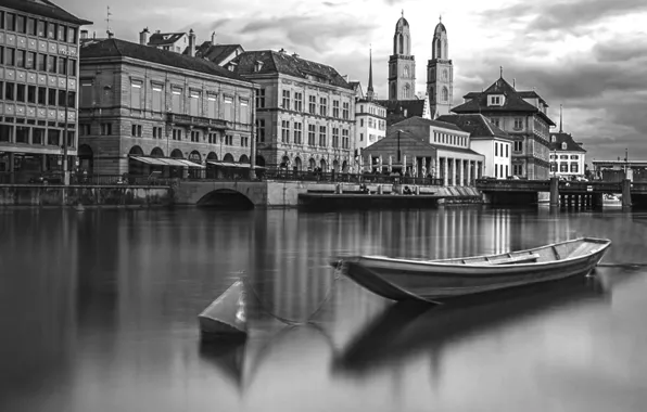 River, home, Switzerland, Zurich