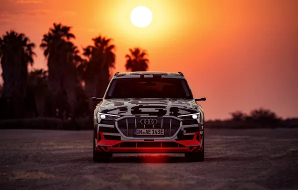Light, Audi, the evening, 2018, E-Tron Prototype
