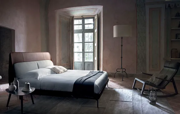 Design, style, room, interior, Rome, Italy, bedroom