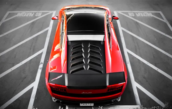 Picture red, Lamborghini, red, Gallardo, parking, Lamborghini, Super Trofeo Stradale, LP570-4