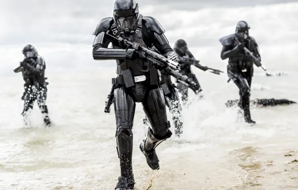 Landing, Rogue One, A Star Wars Story, Death Troopers