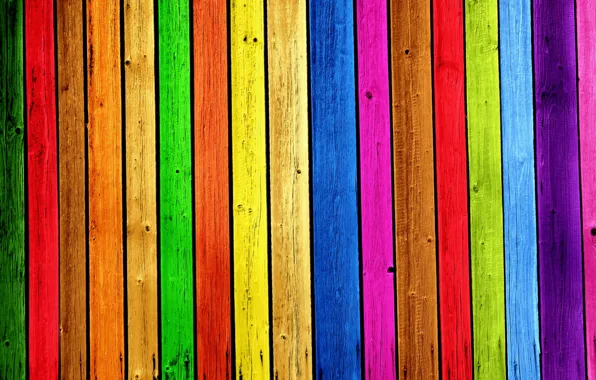 Picture paint, Board, rainbow