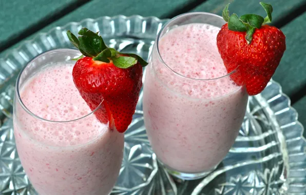 Berries, food, strawberry, cocktail