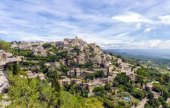 Landscape, France, mountain, home, Provence, Proud