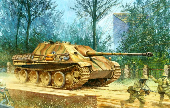 Picture figure, the second world, the Germans, sau, the Wehrmacht, Jagdpanther, Sd.Car. 173, jagdpanther