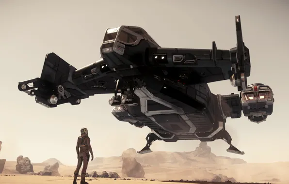 Landing, starship, Star Citizen