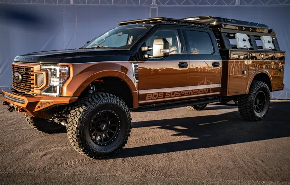 Ford, Super Duty, F-350, Ford F-350, 2019, SEMA 2019, BDS Suspension, Crew Cab XLT