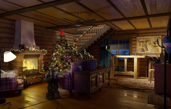 Comfort, new year, the room, Big Dipper