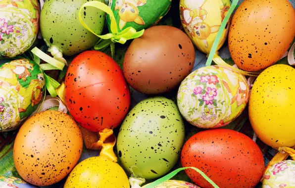 Eggs, Easter, Easter, eggs, decoration, Happy