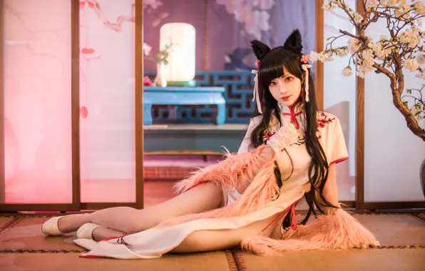 Shoes, legs, Asian