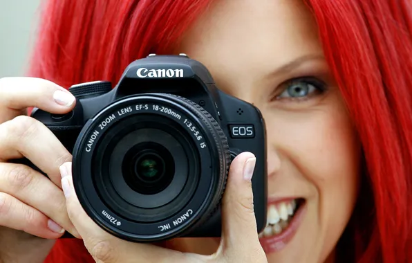 Picture GIRL, FOCUS, The CAMERA, CANON, LENS