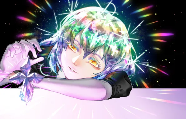 Crystal, girl, lights, House no Kuni, Country Gems