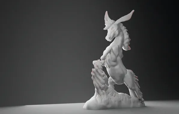 Toy, art, sculpture, AlexStormND, 3d model, the hunchback horse