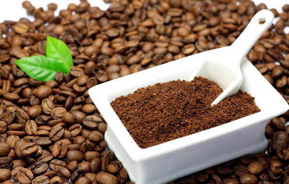 Coffee, grain, a lot