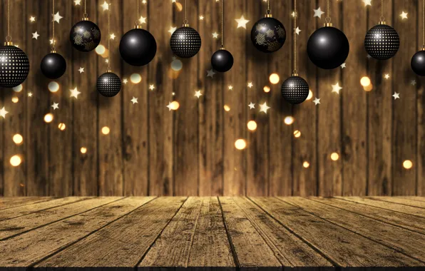 Picture background, Board, golden, gold, christmas, gold, new year, balls
