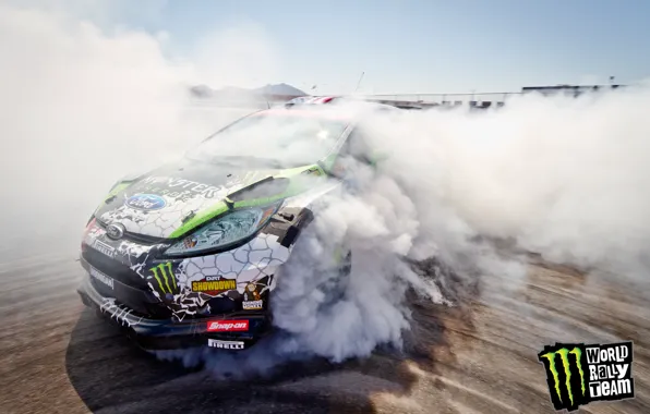 Drift, Monster Energy, Ken Block, Ford Fiesta