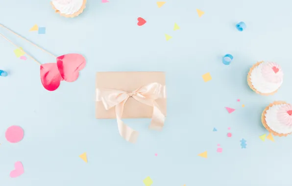 Birthday, Holiday, cupcakes, gift