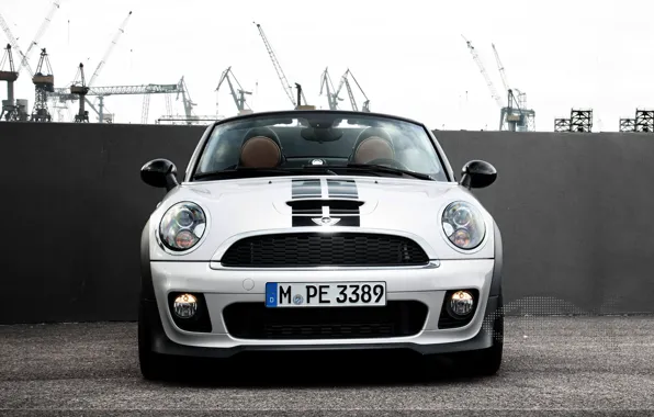 Grille, The hood, Mini Cooper, Car, Room, MINI, Mini Cooper, Windshield